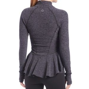 Beyond Yoga Peplum Zip Up